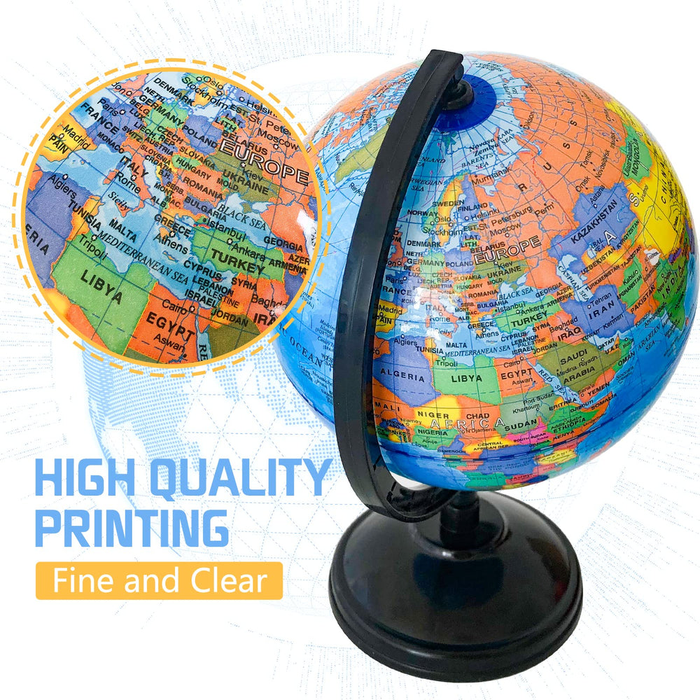 Rrshnsgv 360° rotating globe encourages hands-on exploration at home.