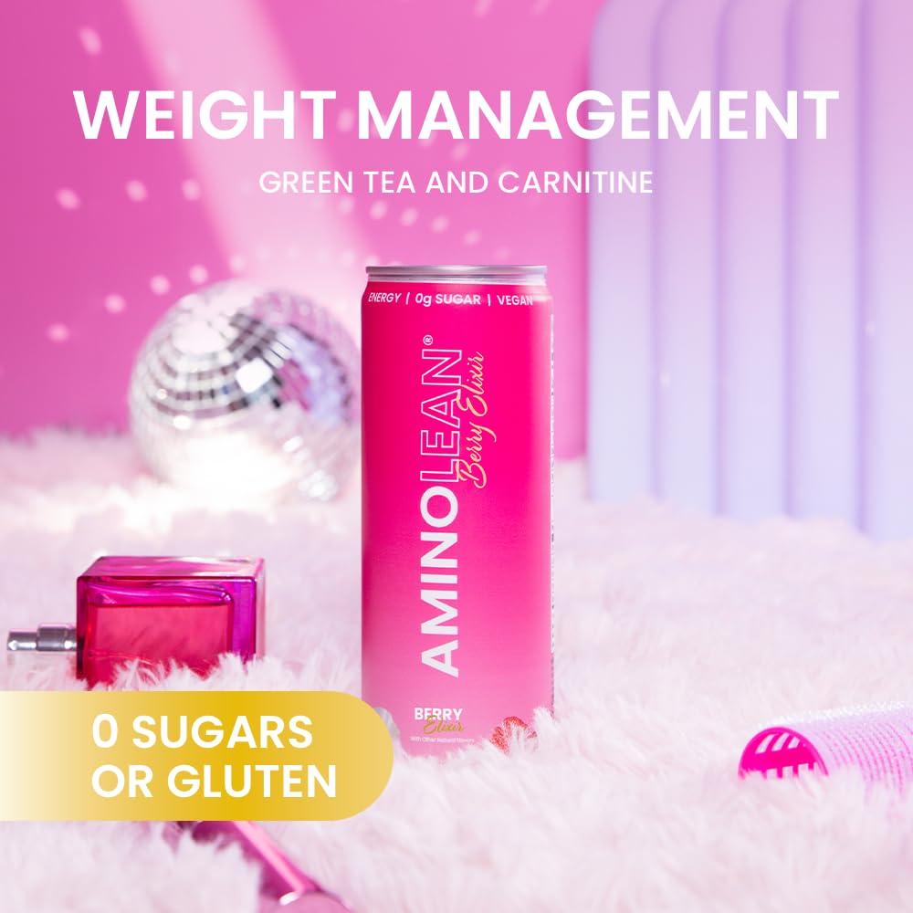RSP NUTRITION AminoLean Berry Elixir gym scene captures workout-ready energy.