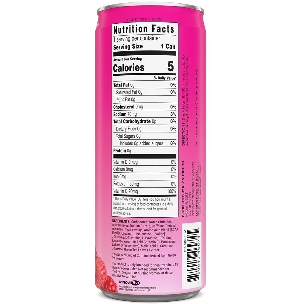 AminoLean Berry Elixir pour delivers a savory sip ideal before training.