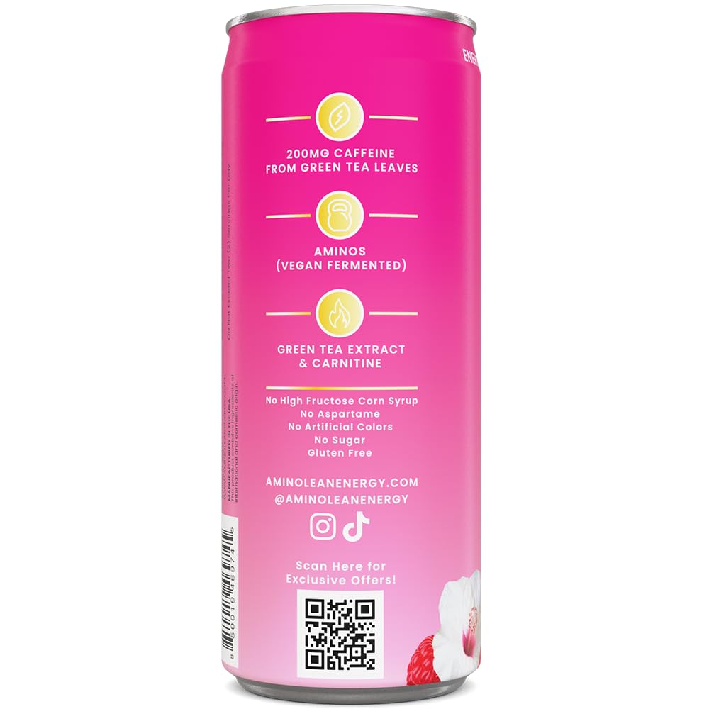 AminoLean Berry Elixir sugar-free badge communicates no added sugar.