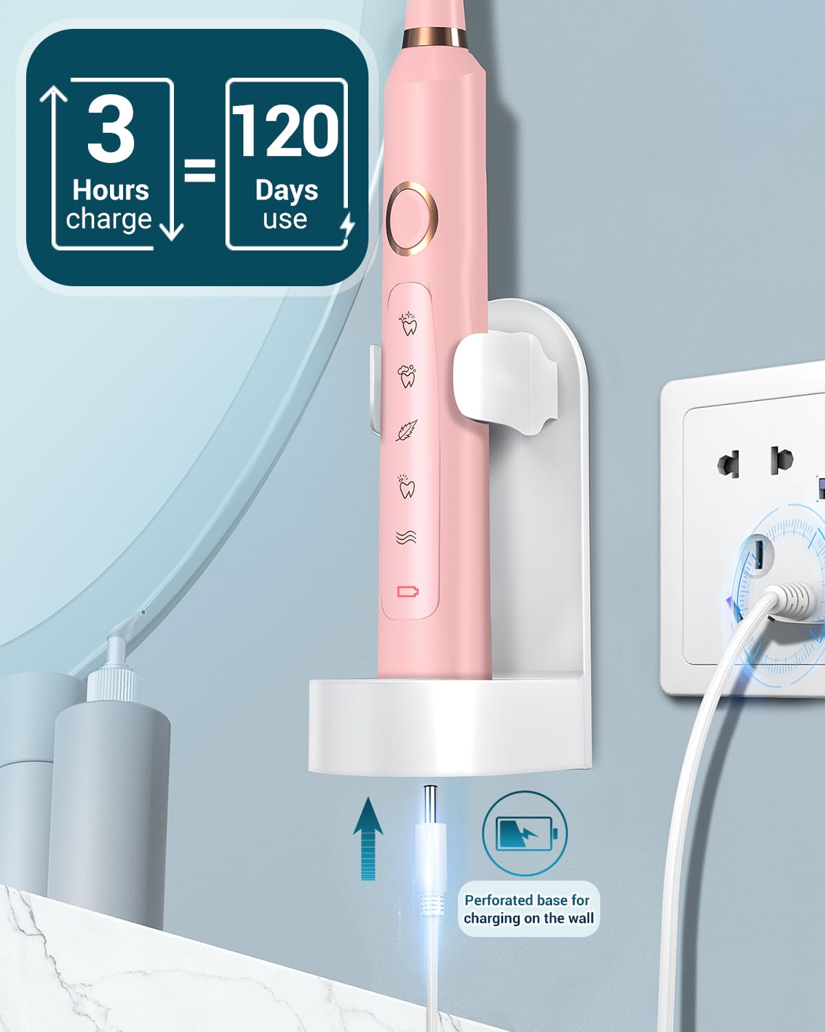 Rtauys M5 120-days battery life highlights travel-ready convenience.