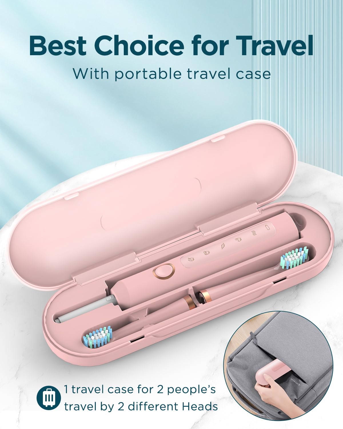 Rtauys M5 travel case keeps your toothbrush organized on the go.