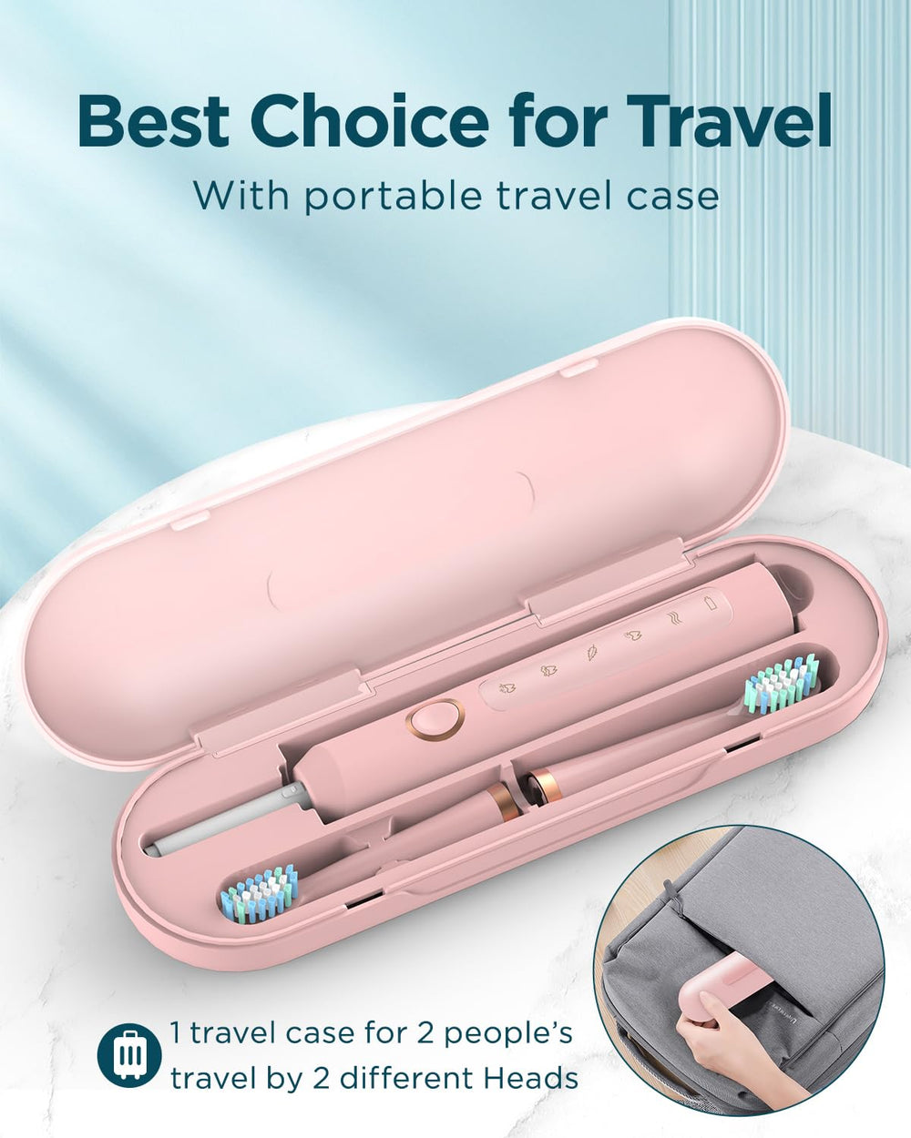 Rtauys M5 travel case keeps your toothbrush organized on the go.