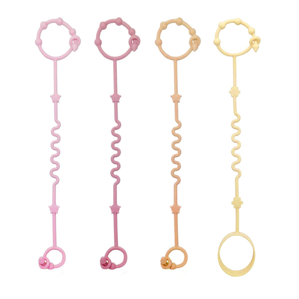 RTMOK toy straps silicone pacifier clip keeps toys secure during strolls