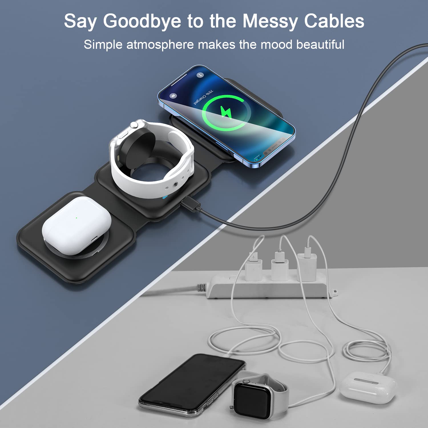 RTOPS silicone anti-static surface protects devices during charging.