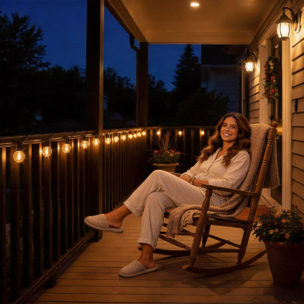 RTTY connectable string lights enable extending coverage across larger spaces.