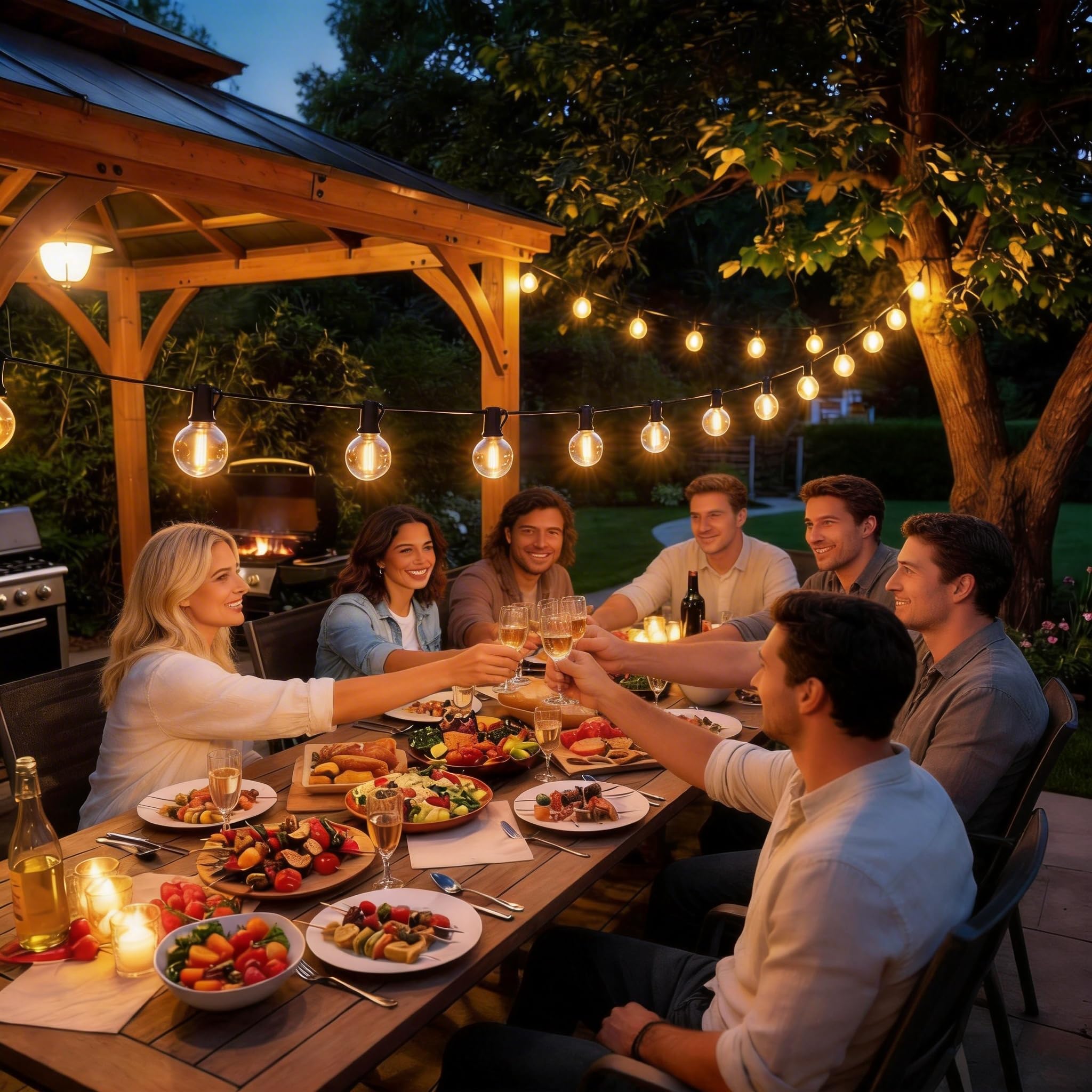 RTTY ideal for patios, cafes, and bistros with a welcoming warm light.