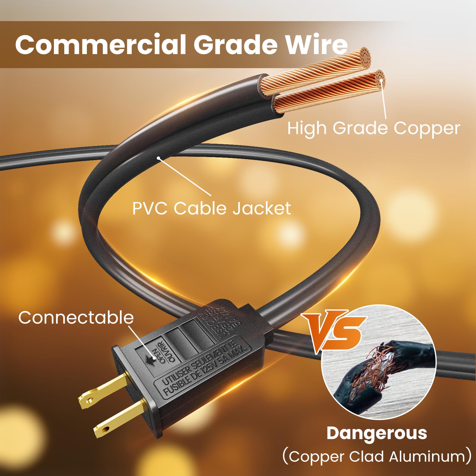 RTTY shatterproof globe bulbs ensure year-round outdoor lighting durability.