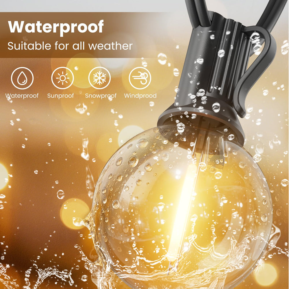 RTTY waterproof exterior lights resist rain and wind for porch or gazebo areas.