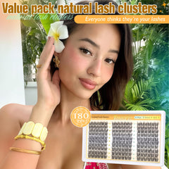 Ruairie lash clusters kit features natural weightless fibers for all-day comfort.