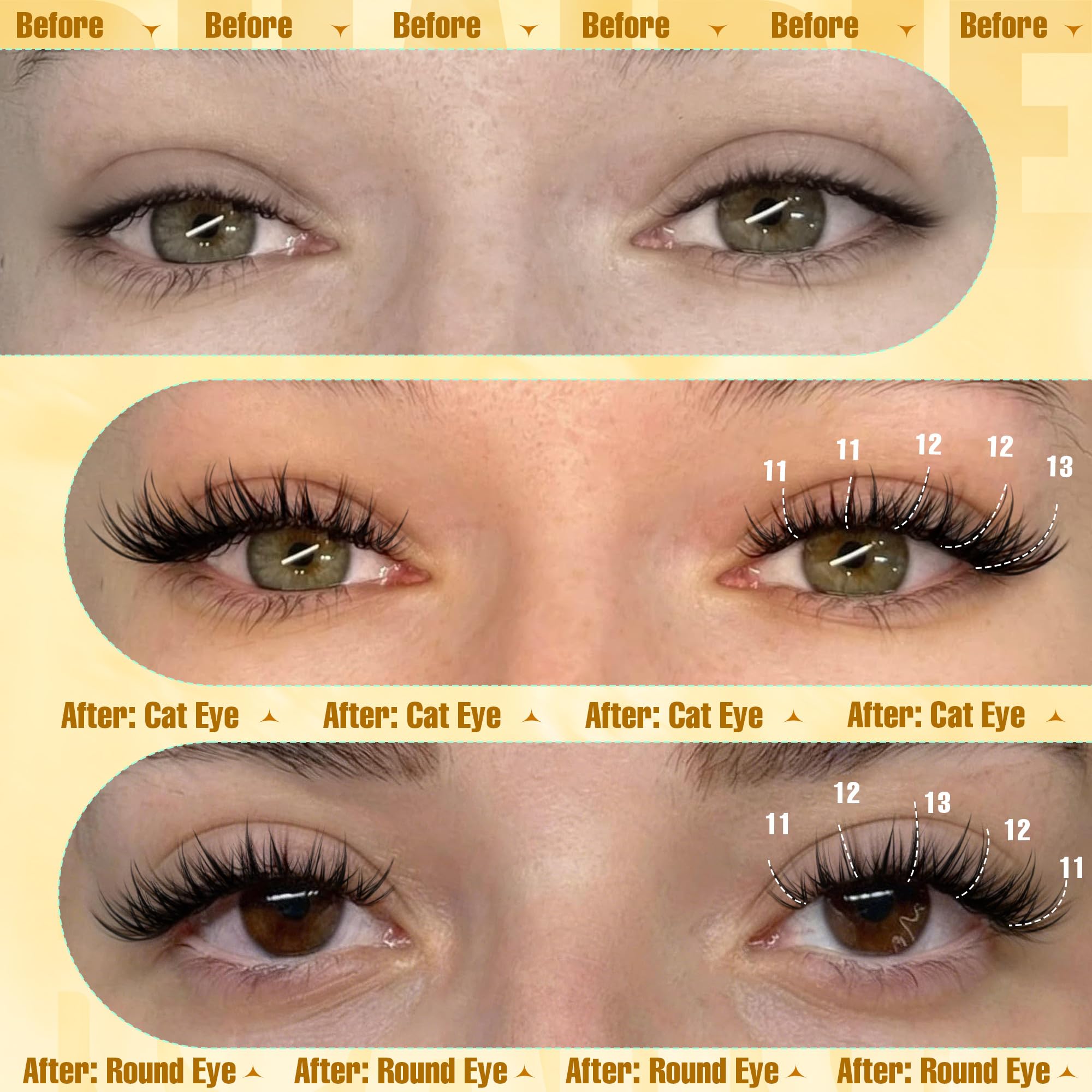 Ruairie lash kit offers long-wear lashes that stay lifted throughout the day.