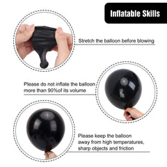 Rubfac 5-inch balloons in small bundles for accents.