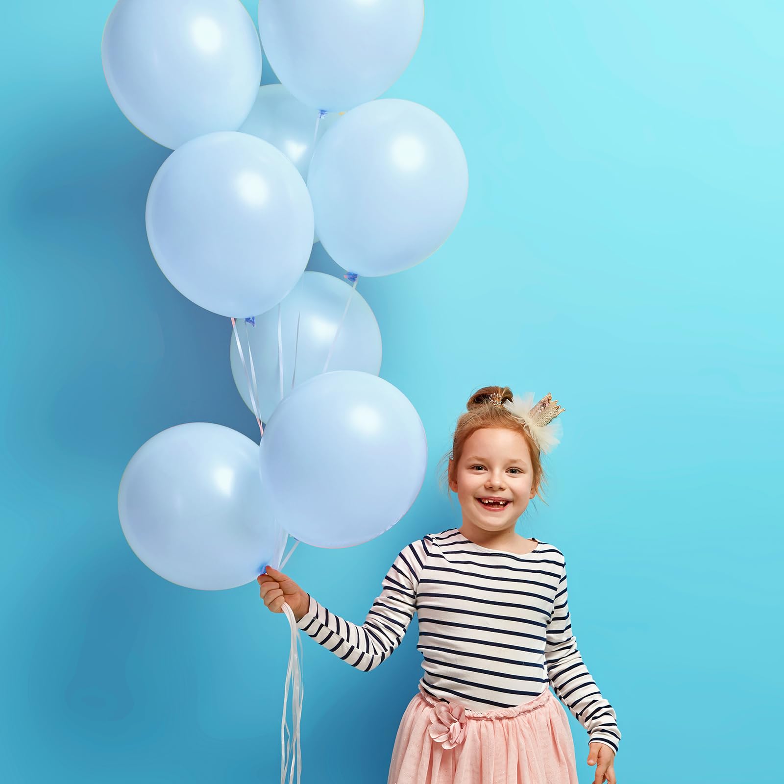RUBFAC pastel blue party decor set enhances Easter and gender reveal celebrations