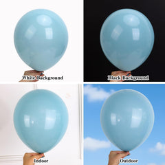 Rubfac haze blue 10-inch balloons versatile for mixed garlands and details.