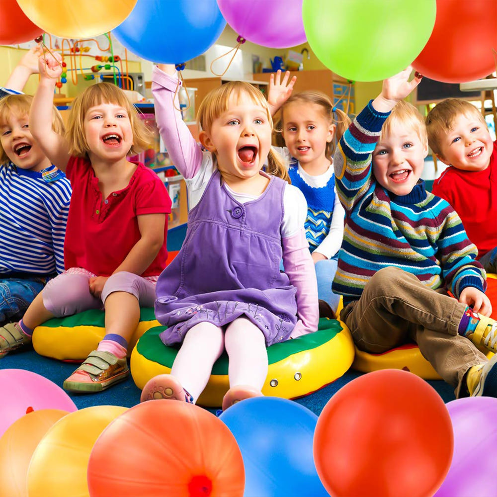Indoor and outdoor party games with Rubfac punch balloons