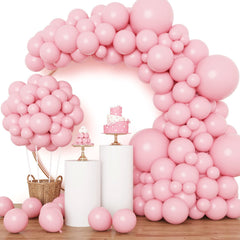 RUBFAC pink balloons 18 inch set for bold garland arches at parties