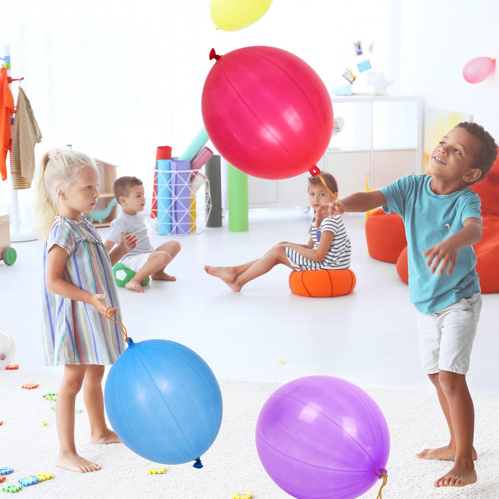 Rubfac punch balloon easy inflation works with air or helium.