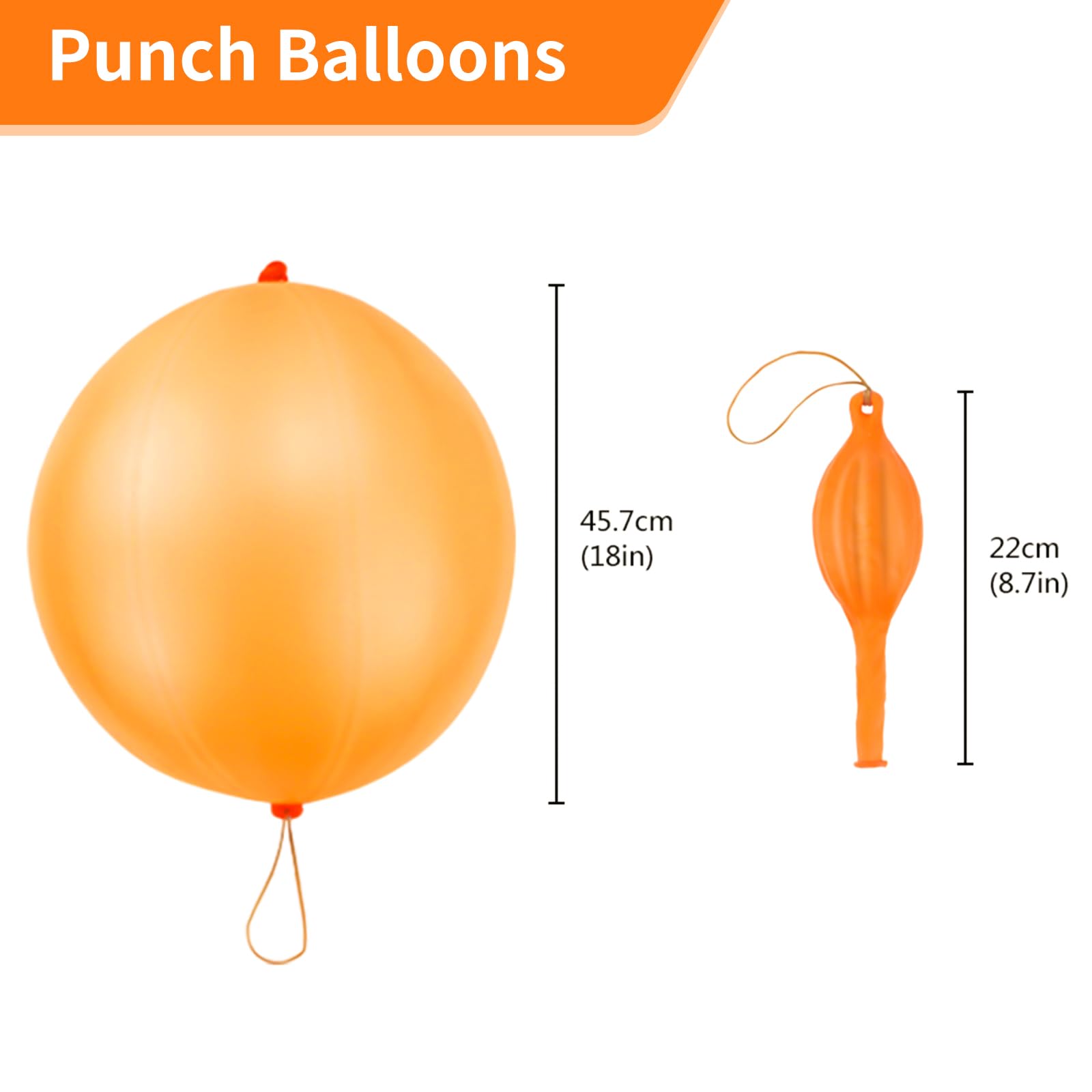 Rubfac punch balloons multicolor pack ideal as Easter egg fillers for toddlers.