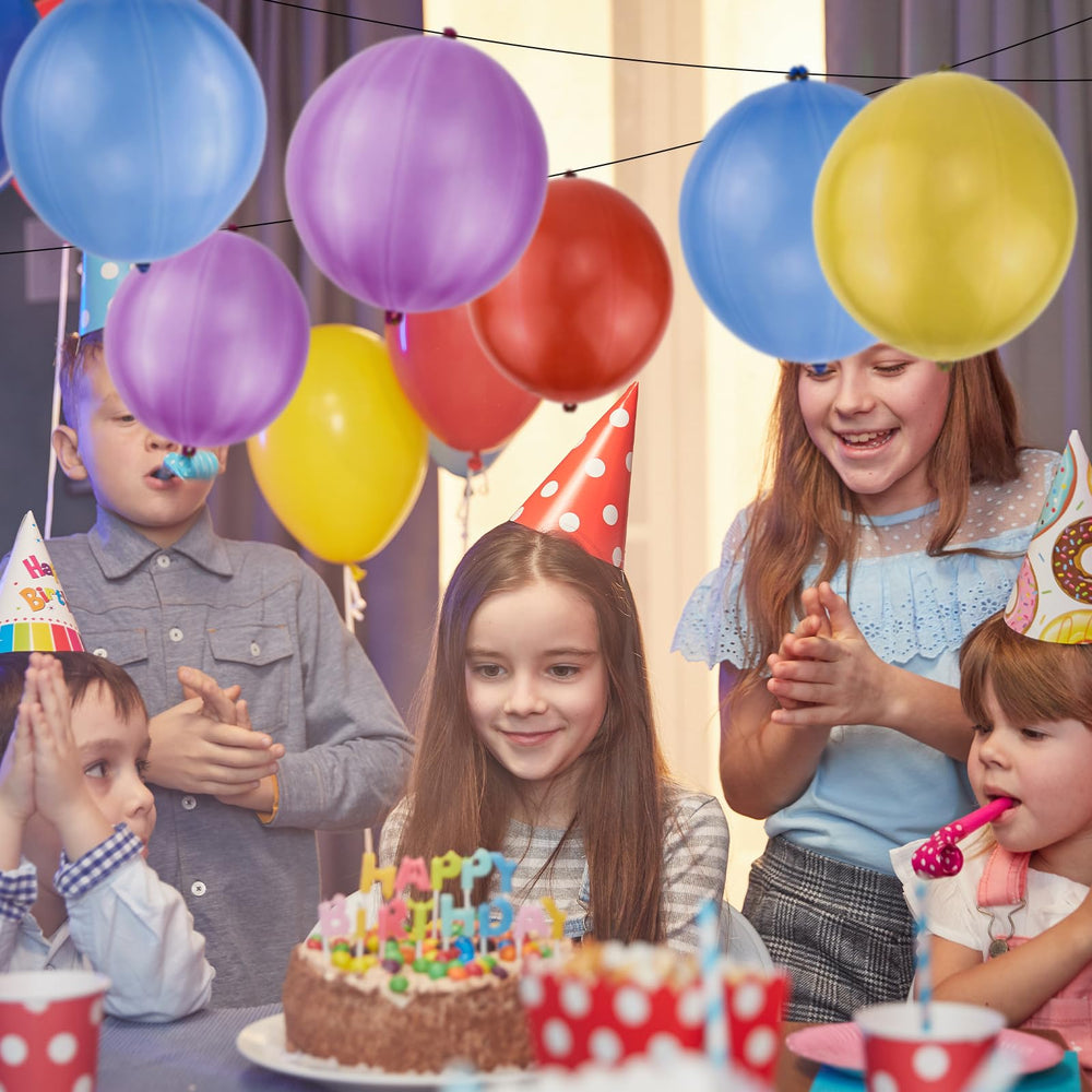 Rubfac neon punch balloons made from safe materials for kids.