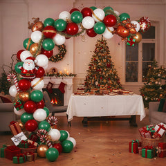 Rubfac ruby red 10-inch balloons for versatile party decor.