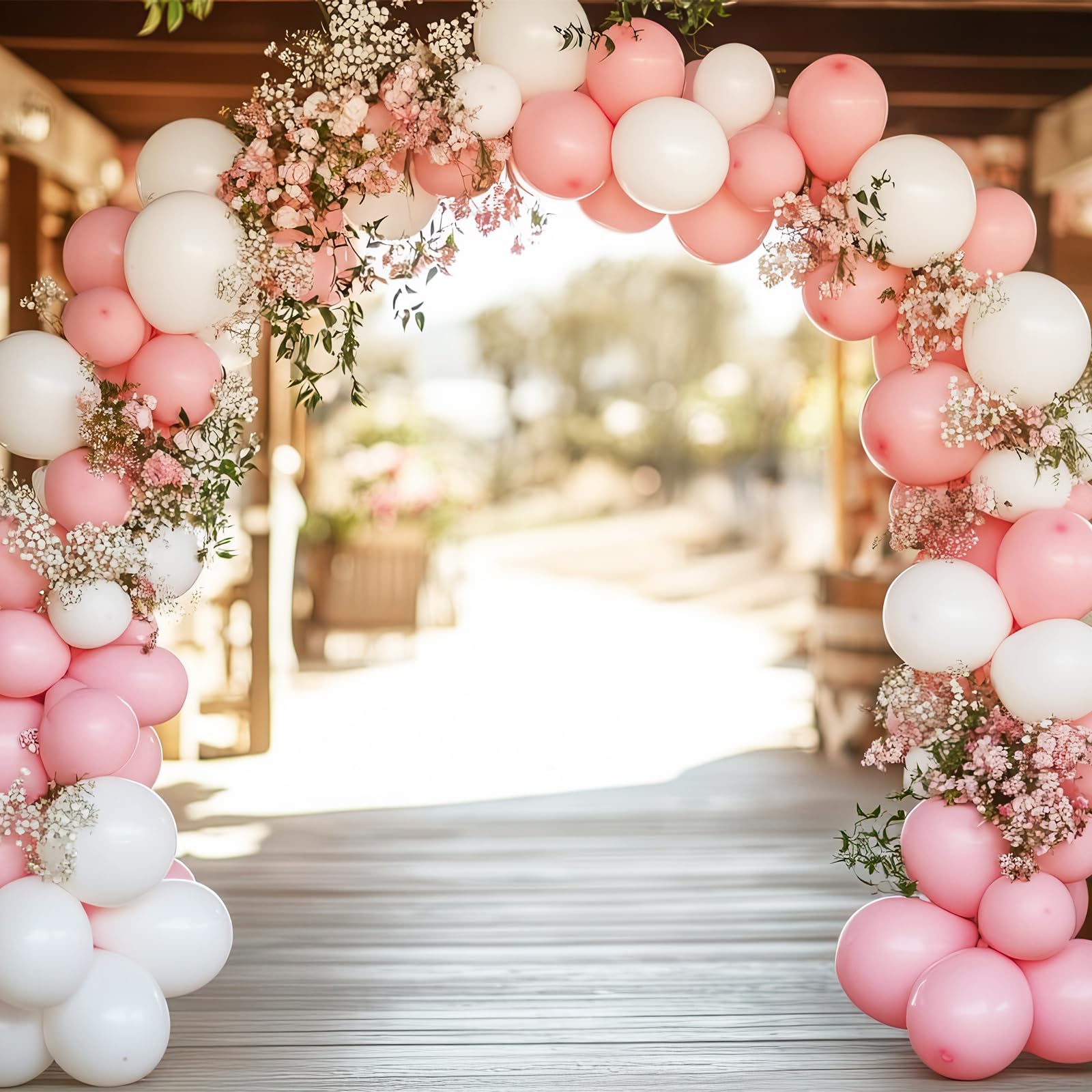 Rubfac white balloons 5-inch accents for cluster setups and details