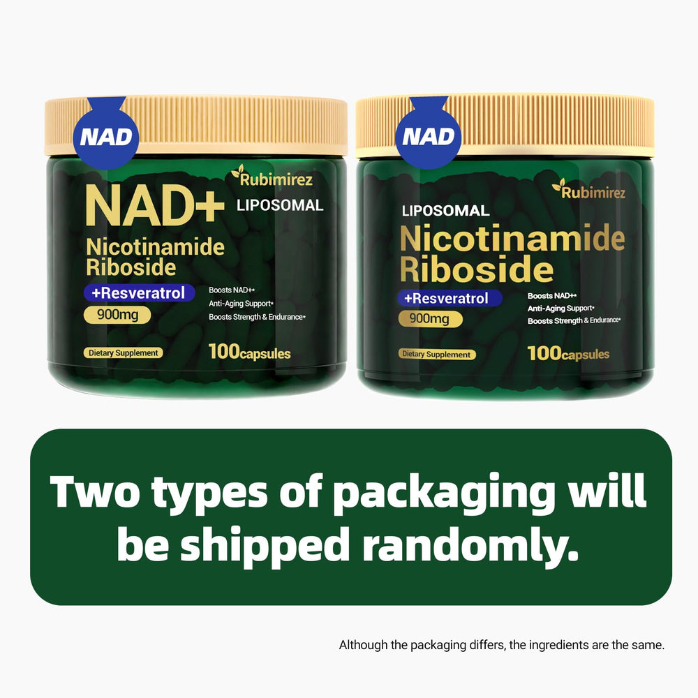 Rubimirez NAD+ pack shows 100 capsules, ideal for ongoing daily use.