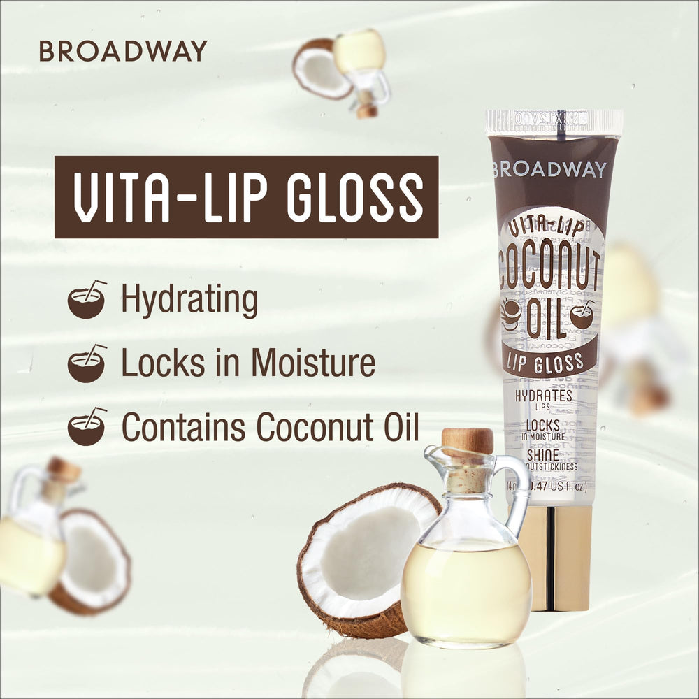Ruby Kisses Broadway Vita-Lip argan oil gloss for soft, moisturized lips.