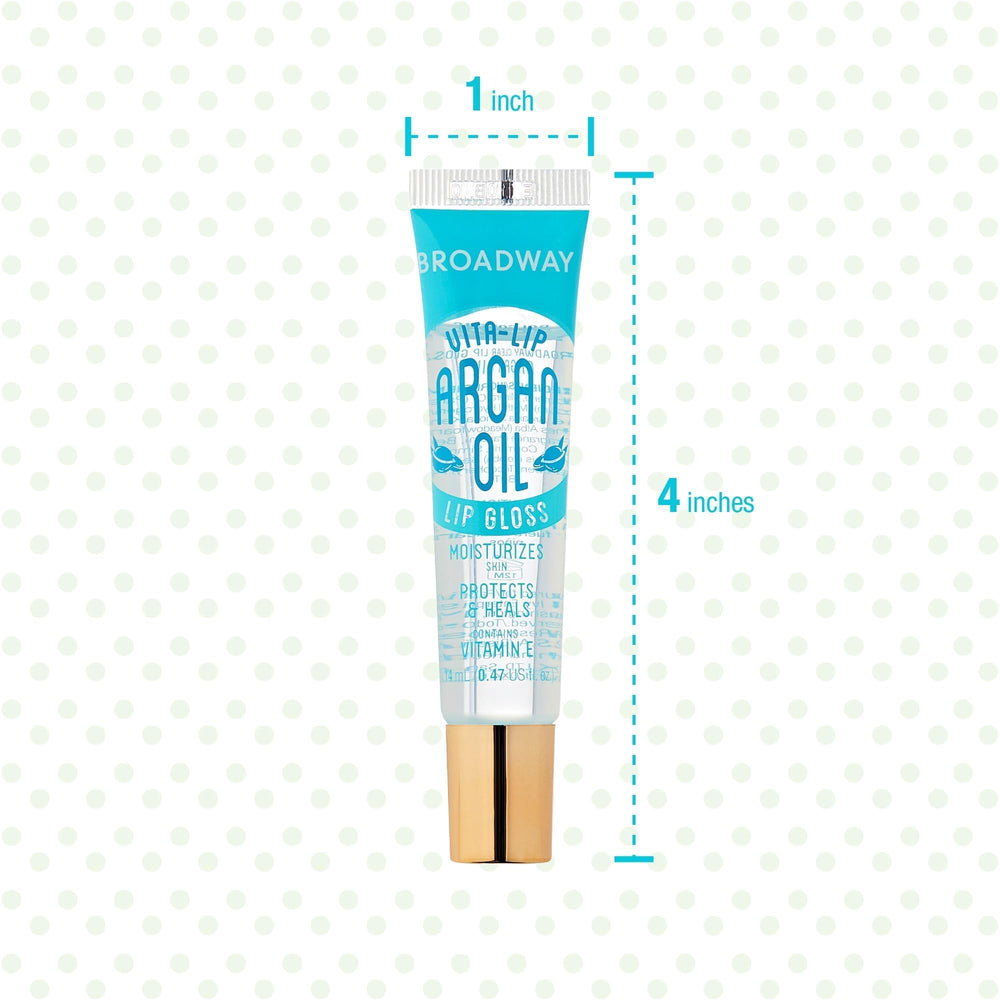 Ruby Kisses Broadway Vita-Lip nonsticky finish offering high shine.