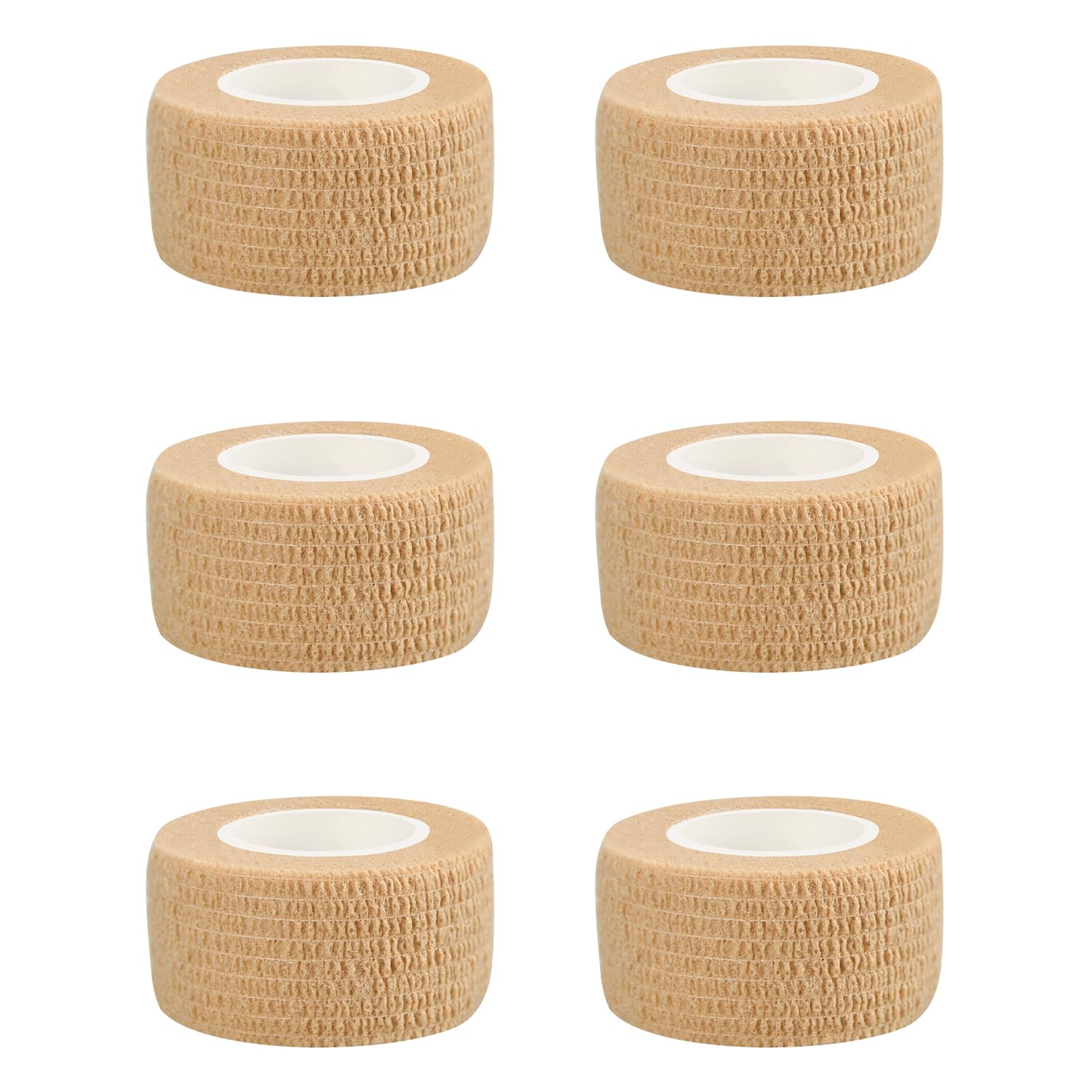 Ruby.Q 1in self-adhesive bandage wrap skin color roll for quick secure wraps
