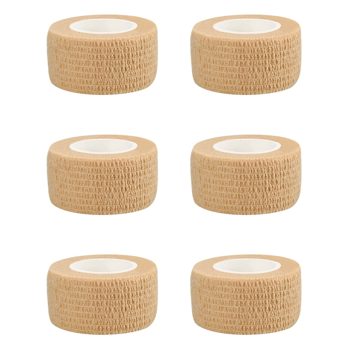 Ruby.Q 1in self-adhesive bandage wrap skin color roll for quick secure wraps