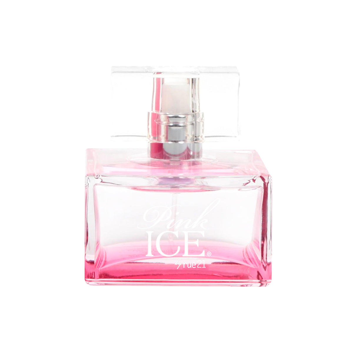 Rue 21 Pink Ice EDP bottle close-up, sleek design for daily wear.