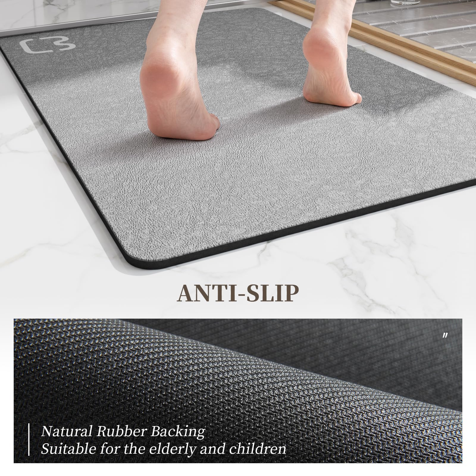 RUERYA easy-clean surface that wipes down quickly