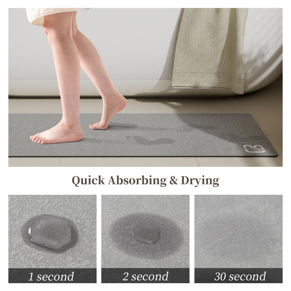 RUERYA thin diatomite mat fits under doors for a clean threshold