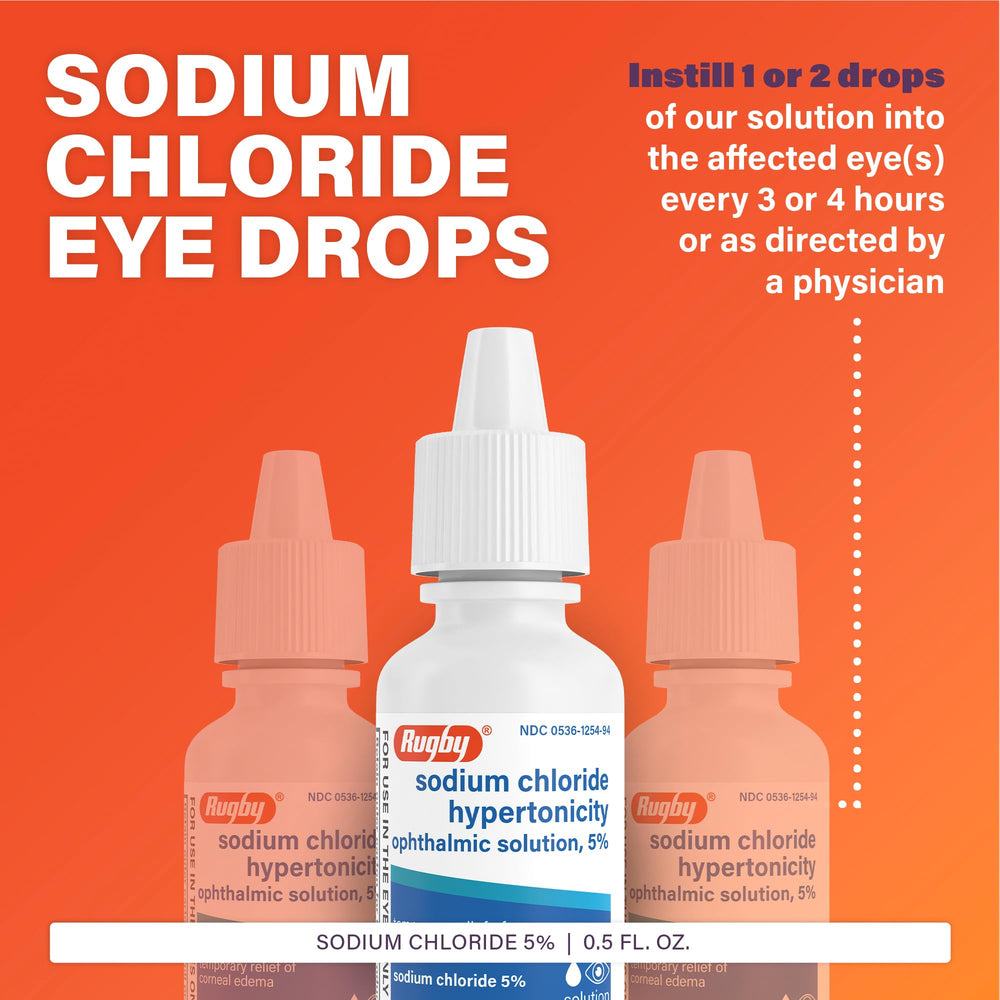 Rugby Laboratories label closeup highlights alcohol-free formula and safety information.