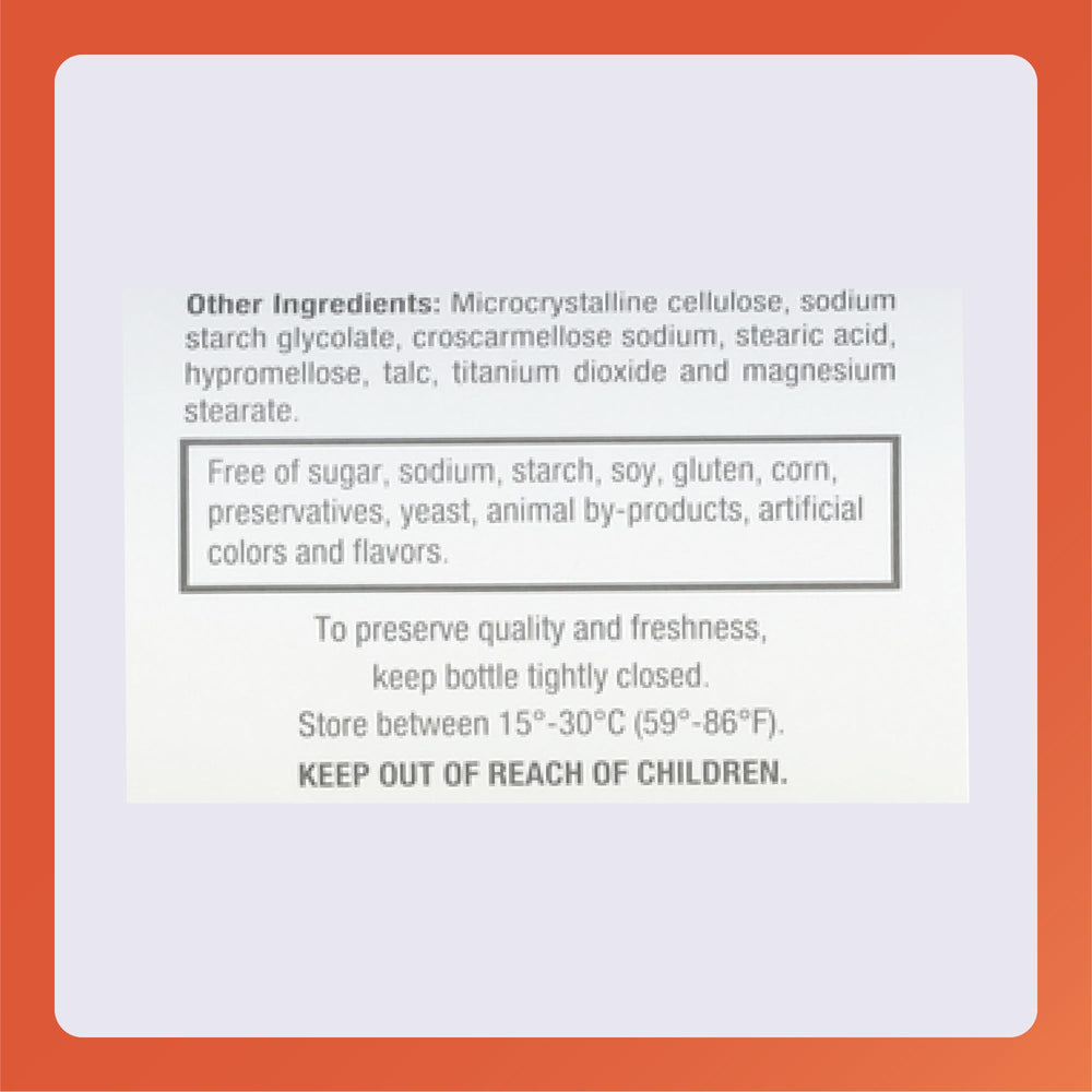 Rugby Zinc Sulfate tablets in bottle with label