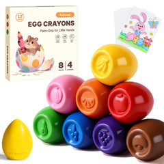 RuiHawk egg crayons with banana prints for color recognition and fun learning