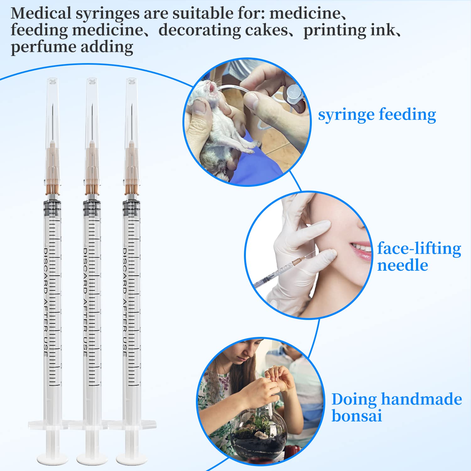 RUIZHE close-up of the 25ga needle for delicate applications.