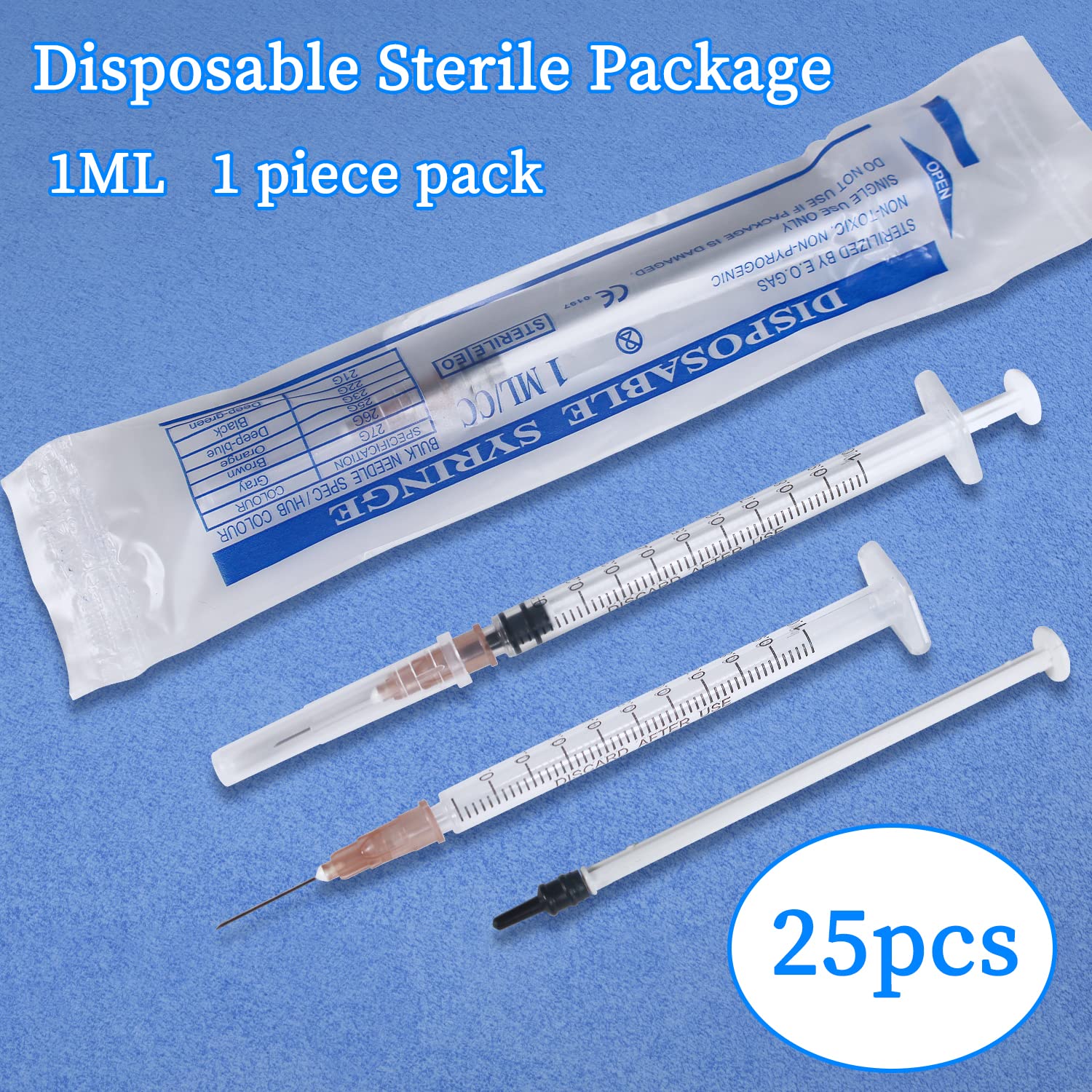 RUIZHE lab-use syringe ideal for transferring liquids and gluing projects.