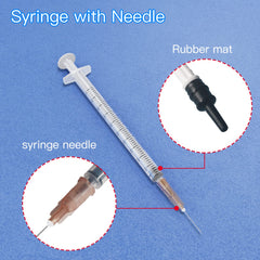 RUIZHE syringe showing ml markings for accurate dosing.