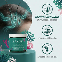 Rulinal Balmbare Revive Gummies aloe vera detail emphasizes skin hydration.