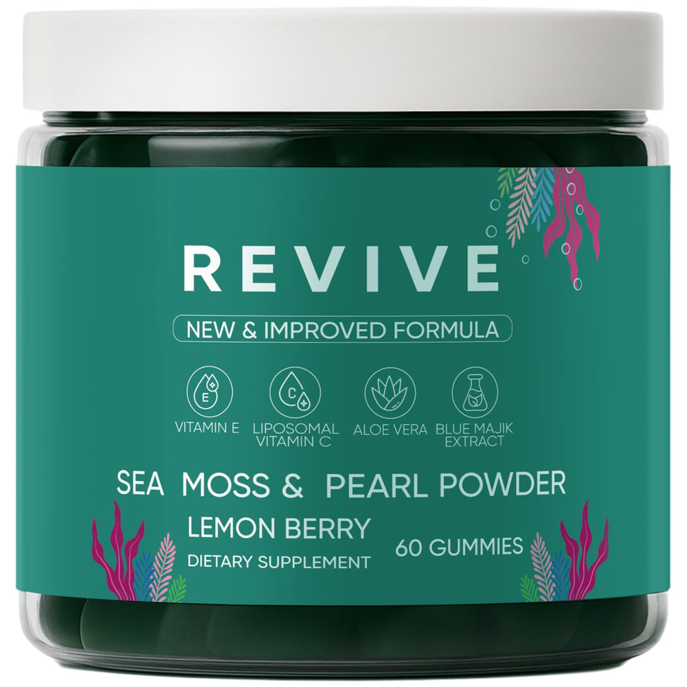 Rulinal Balmbare Revive Gummies sea moss bottle supports wellness and hair health potential.