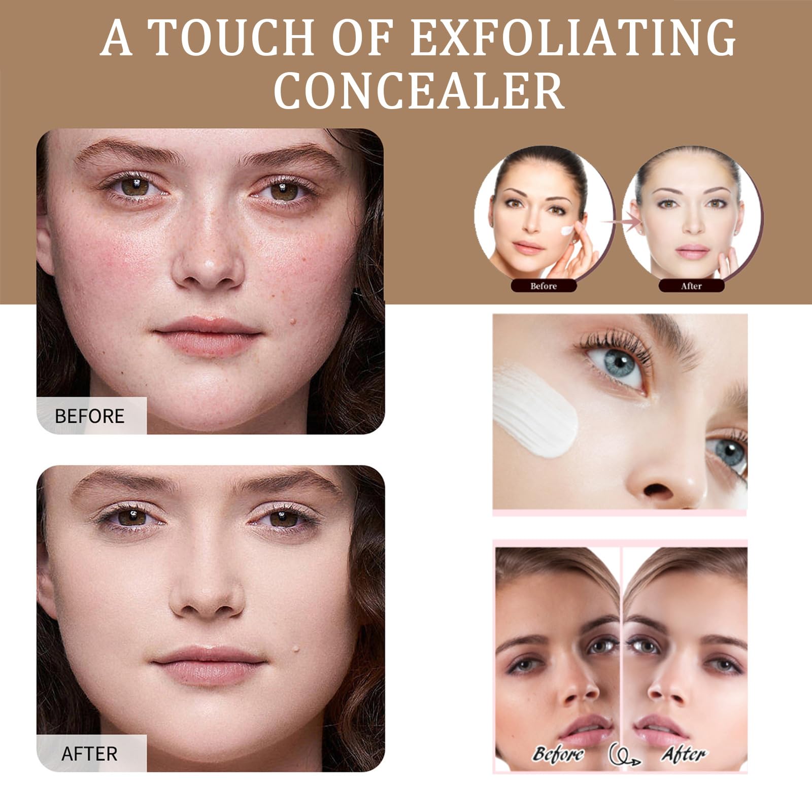 Rulinal Foundation breathable, oil-free coverage feels light on skin