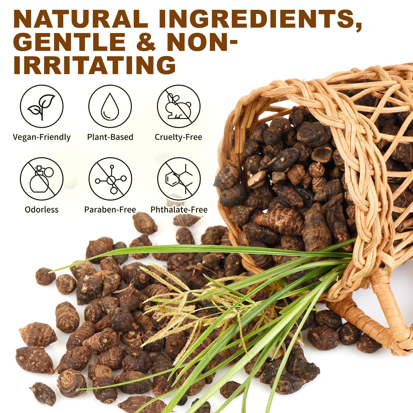 Rulviou Cyperus Rotundus oil suitable for all skin types.