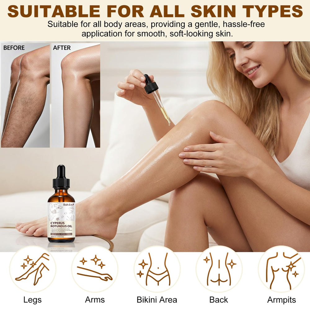 Rulviou Cyperus Rotundus oil in daily skin care.