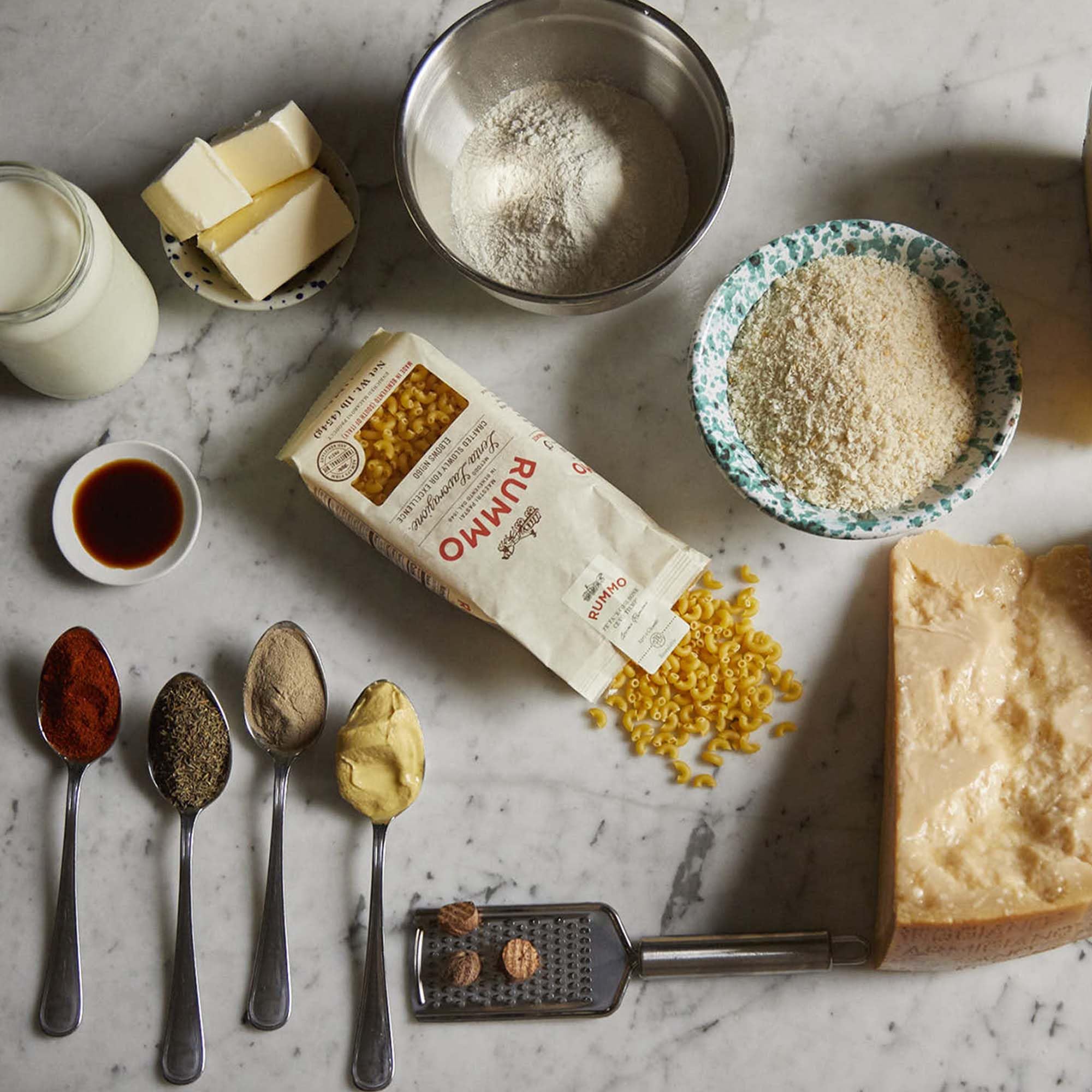 Rummo Elbows N.160 ingredients showing durum semolina quality for premium pasta.