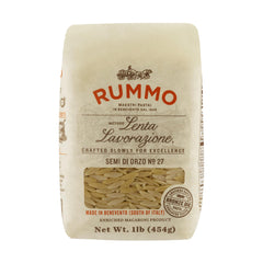 Rummo Semi Di Orzo N.27 pasta in a bowl ideal for rich soups