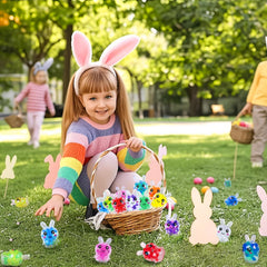 Runleo 12-piece bunny squishy set ideal for party favors.