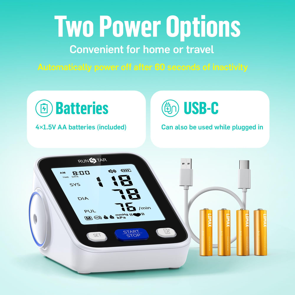 Runstar cuff detection alerts ensure proper cuff placement for accuracy.