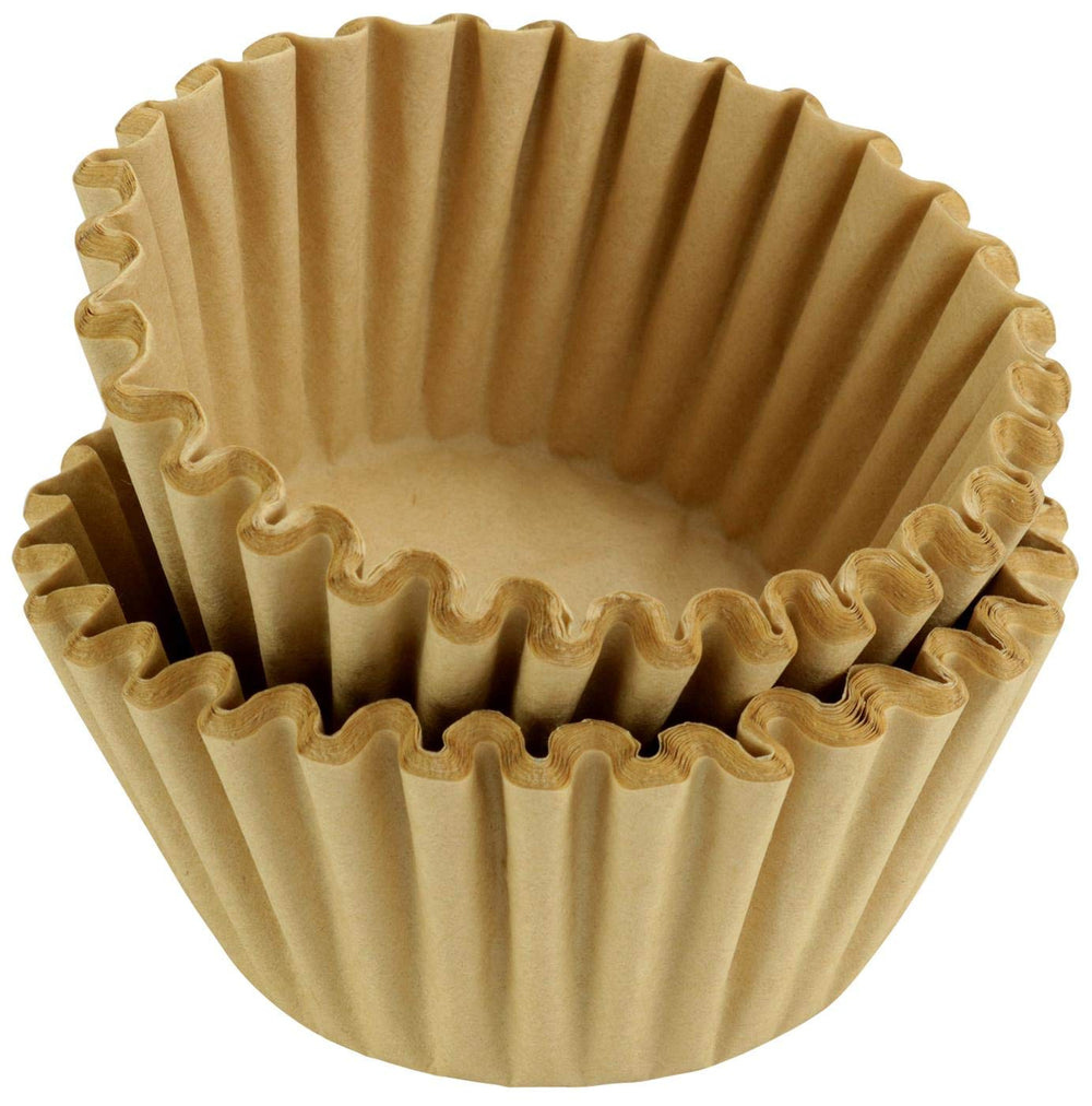 Rupert and Jeoffrey's 8-12 cup basket coffee filter in natural unbleached finish for clean brewing.