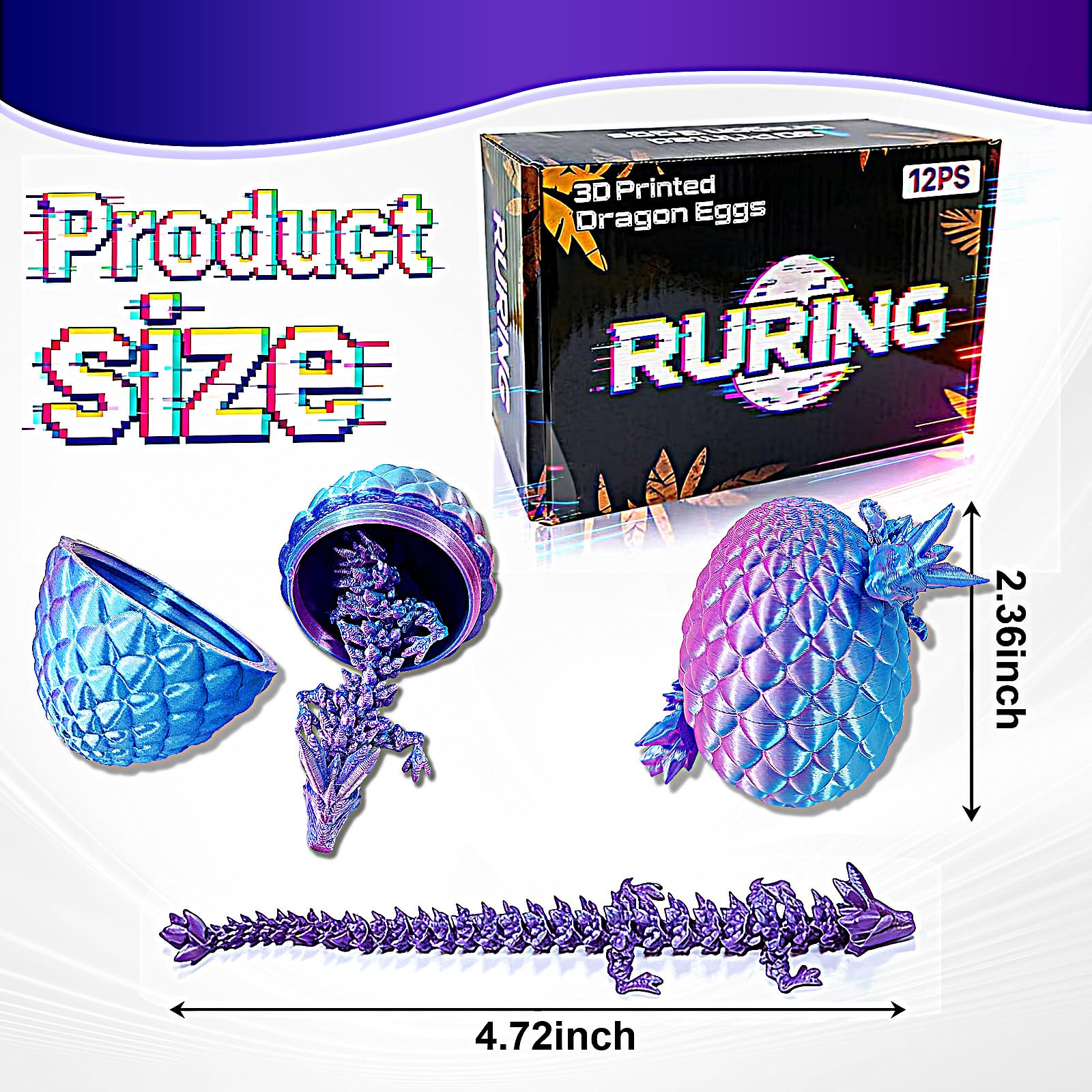 RURING dragon egg reveal shows a fully 3D dragon inside